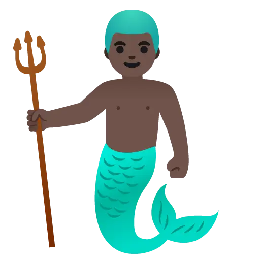 Merman: Dark Skin Tone