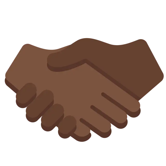 Handshake: Dark Skin Tone