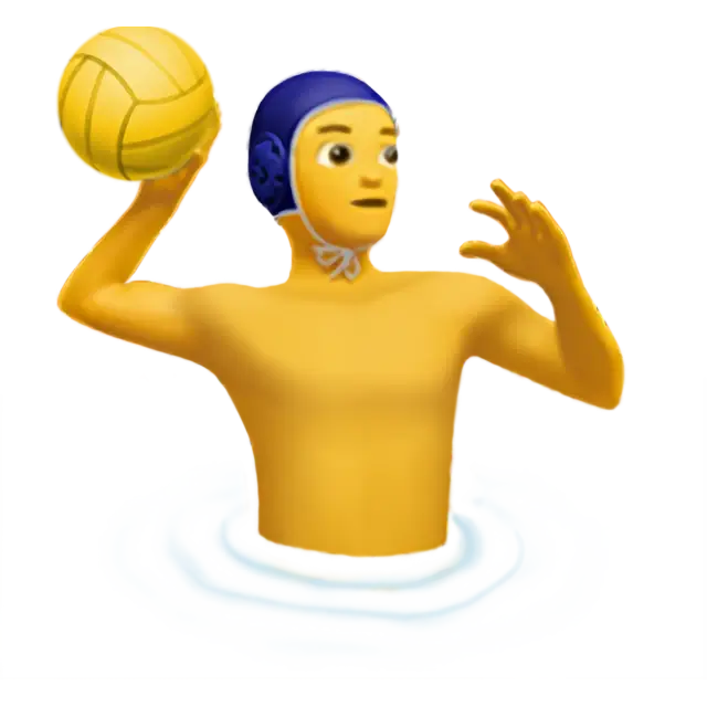 Man Playing Water Polo