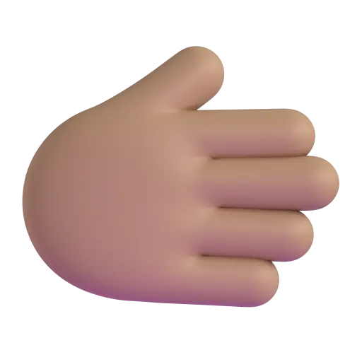 Rightwards Hand: Medium Skin Tone