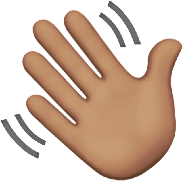 Waving Hand: Medium Skin Tone