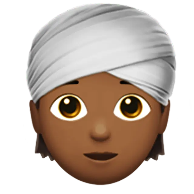 Person Wearing Turban: Medium-Dark Skin Tone