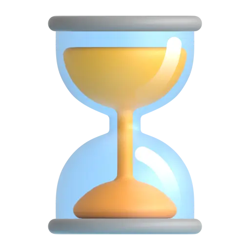 Hourglass with Flowing Sand