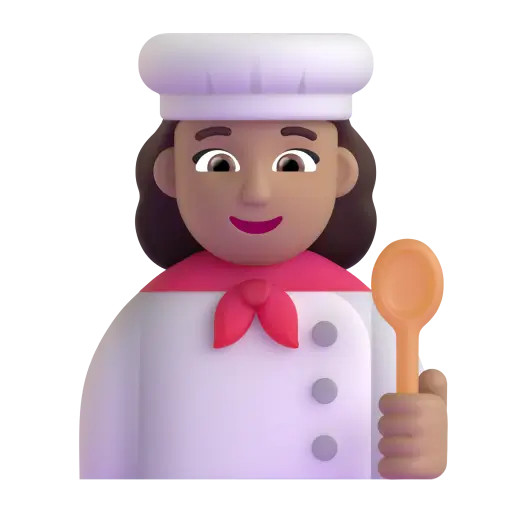 Woman Cook: Medium Skin Tone