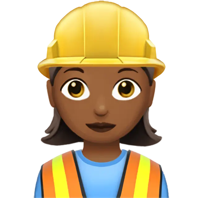 Woman Construction Worker: Medium-Dark Skin Tone