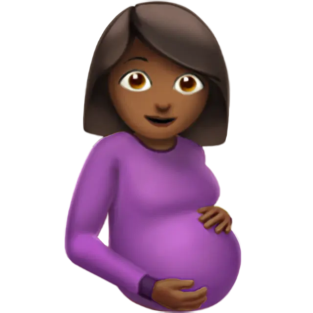 Pregnant Woman: Medium-Dark Skin Tone