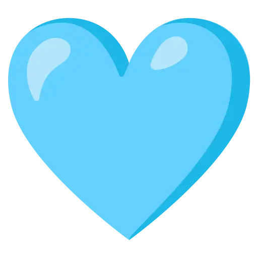 Светло-голубое сердце