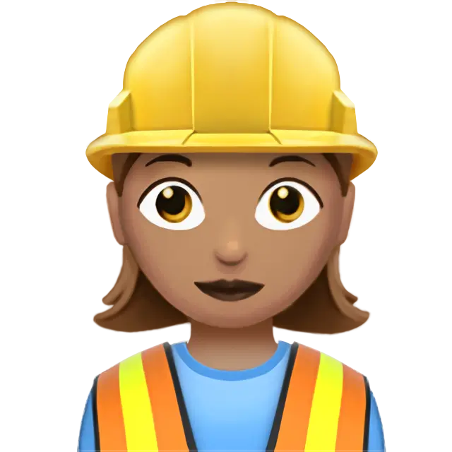 Woman Construction Worker: Medium Skin Tone