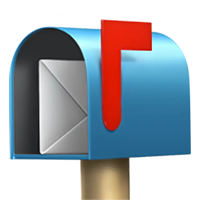 Otwórz skrzynkę pocztową z flagą podniesioną