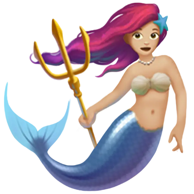 Mermaid: Medium-Light Skin Tone