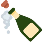 Bottle with Popping Cork