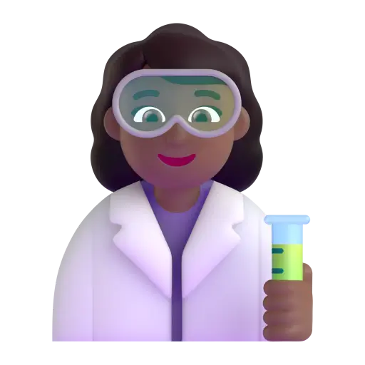 Woman Scientist: Medium-Dark Skin Tone