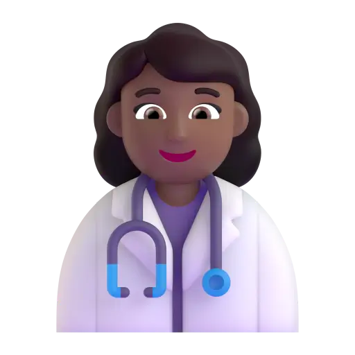 Woman Doctor: Medium-Dark Skin Tone