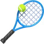 Raquete de tênis e bola