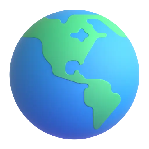 Earth Globe Americas