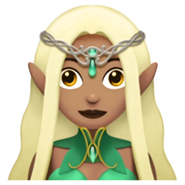 Woman Elf: Medium Skin Tone