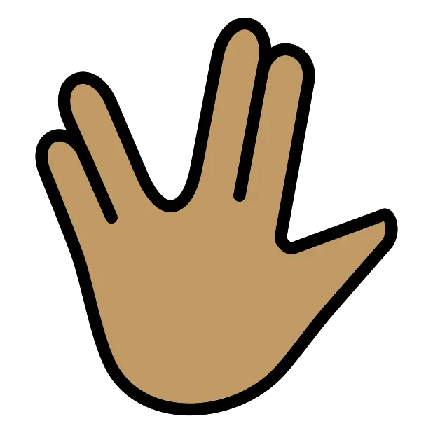 Vulcan Salute: Medium Skin Tone