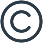 Signo de derechos de copia