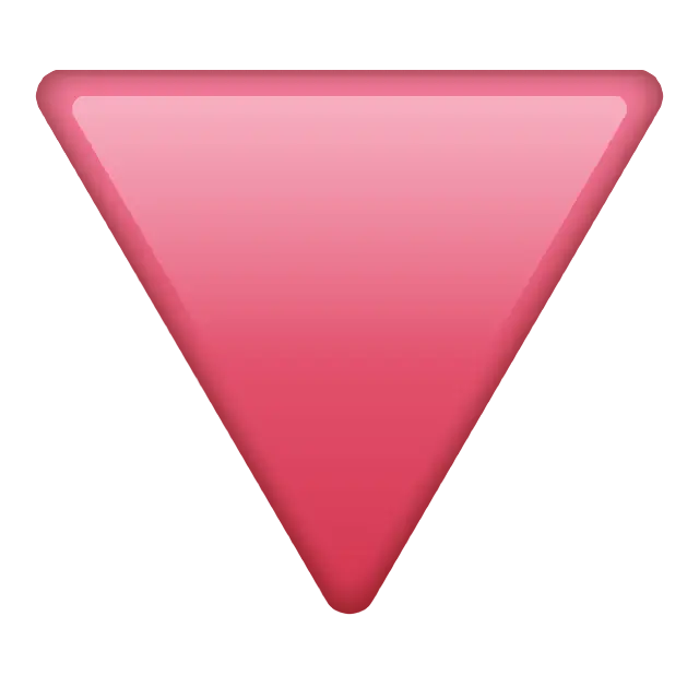 Red Triangle Pointed Down