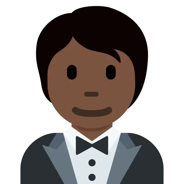 Person In Tuxedo: Dark Skin Tone