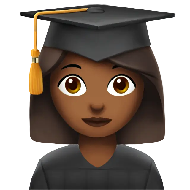 Woman Student: Medium-Dark Skin Tone