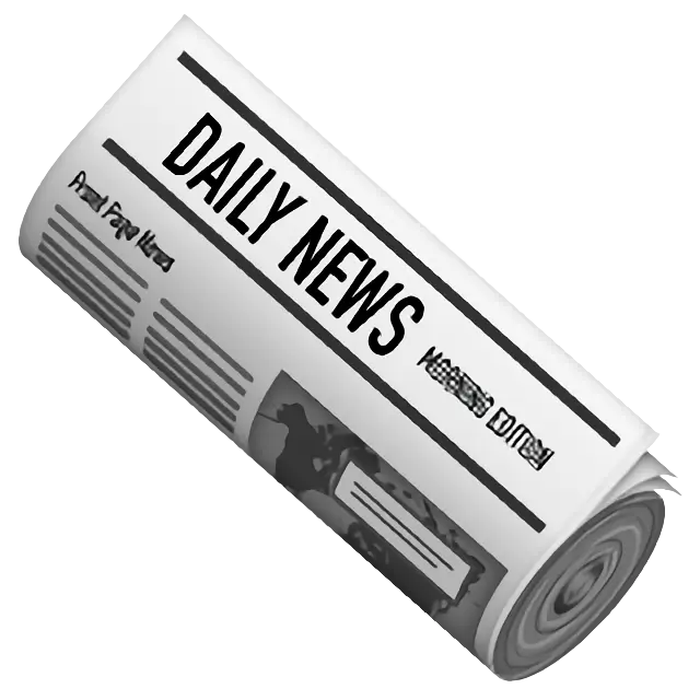 Rolled-Up Newspaper