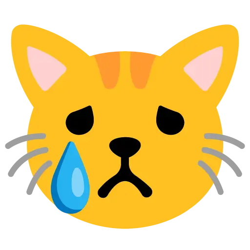 Crying Cat Face