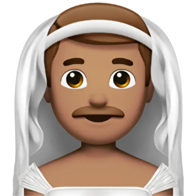 Man with Veil: Medium Skin Tone