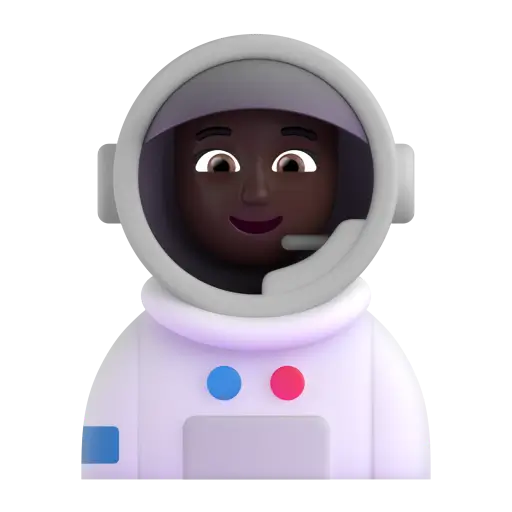 Woman Astronaut: Dark Skin Tone