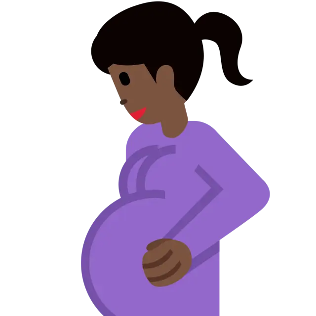 Pregnant Woman: Dark Skin Tone