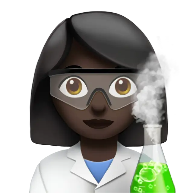 Woman Scientist: Dark Skin Tone