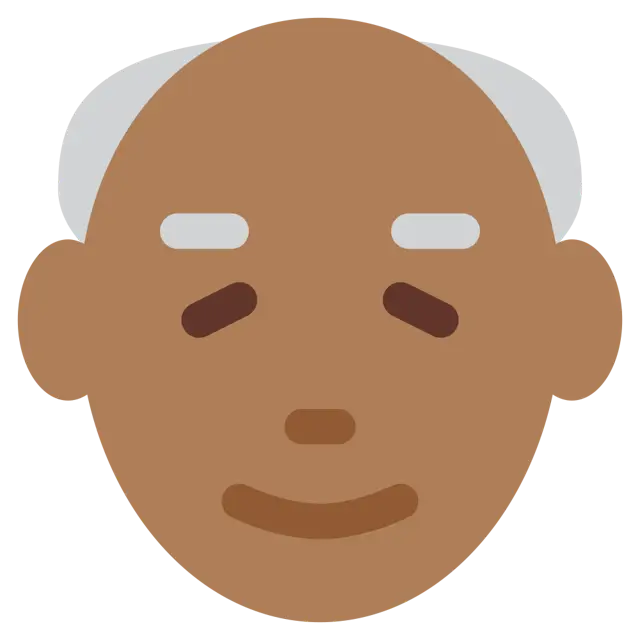 Old Man: Medium-Dark Skin Tone