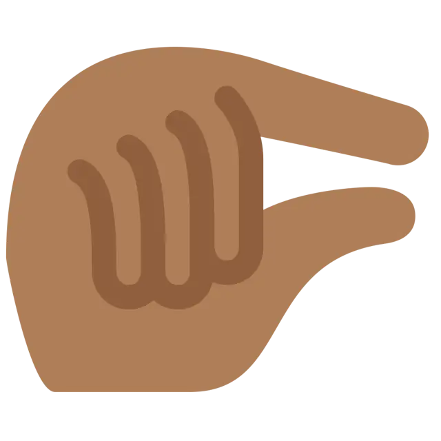 Pinching Hand: Medium-Dark Skin Tone