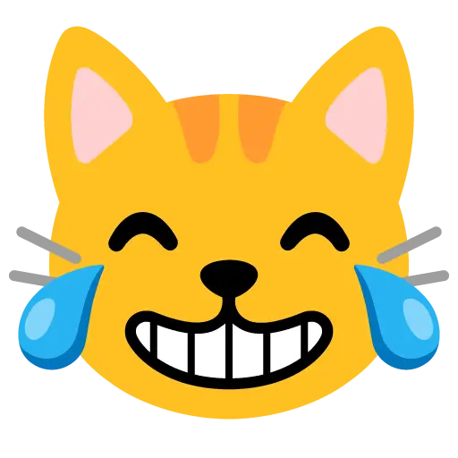 Fața de pisică cu lacrimi de bucurie