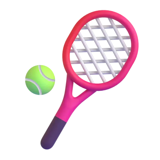 Raquete de tênis e bola