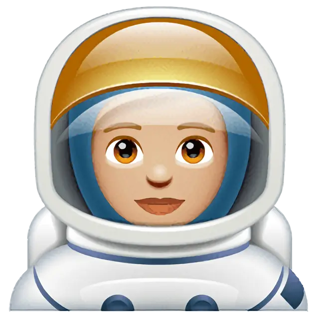 Astronaut: Medium-Light Skin Tone