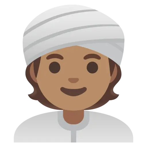 Person Wearing Turban: Medium Skin Tone