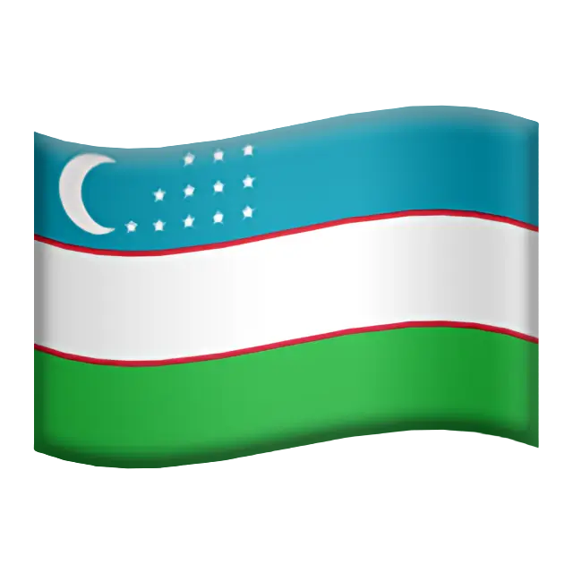 Flag: Uzbekistan