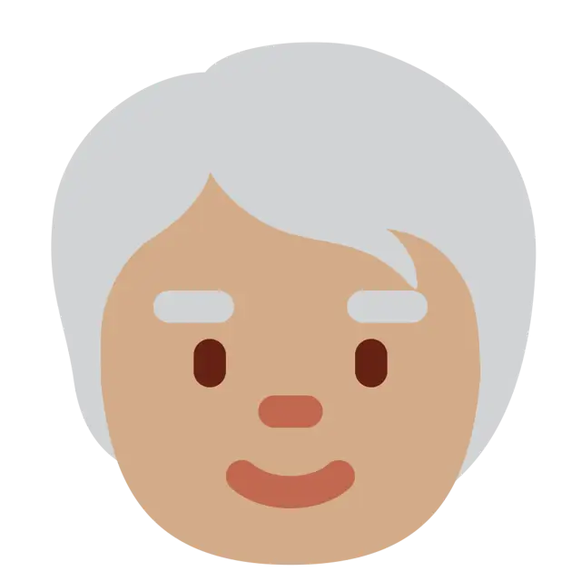 Older Person: Medium Skin Tone