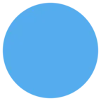 Gran circulo azul