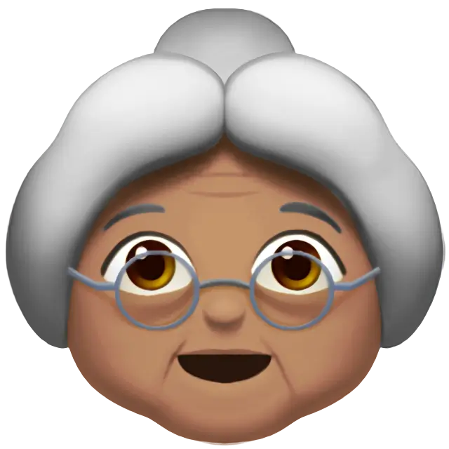 Old Woman: Medium Skin Tone