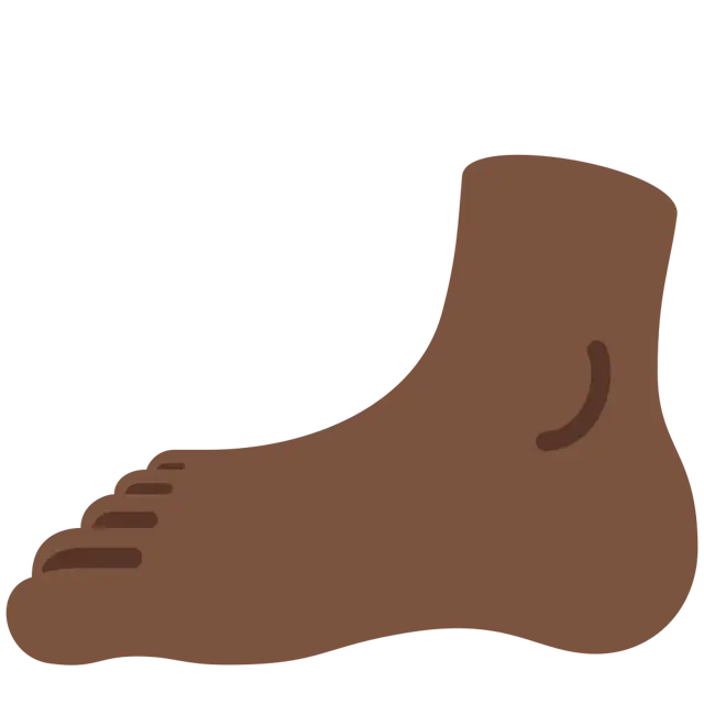 Foot: Dark Skin Tone