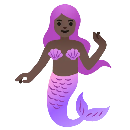 Mermaid: Dark Skin Tone