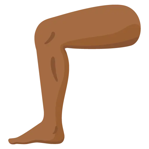 Leg: Medium-Dark Skin Tone