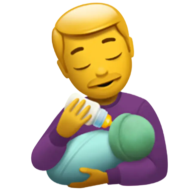 Man Feeding Baby