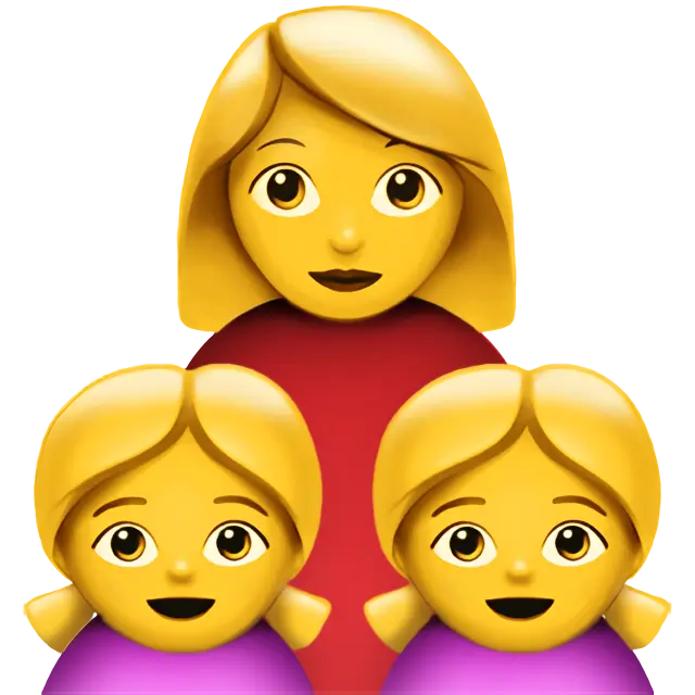 Family: Woman, Girl, Girl