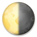 Letztes Viertel Mond Symbol