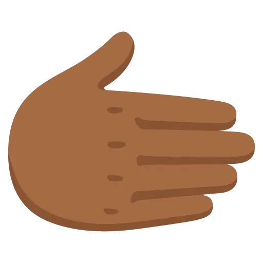 Rightwards Hand: Medium-Dark Skin Tone