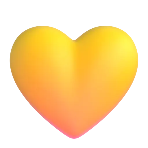 Coração amarelo