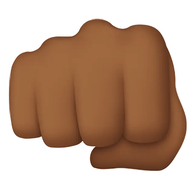 Oncoming Fist: Medium-Dark Skin Tone